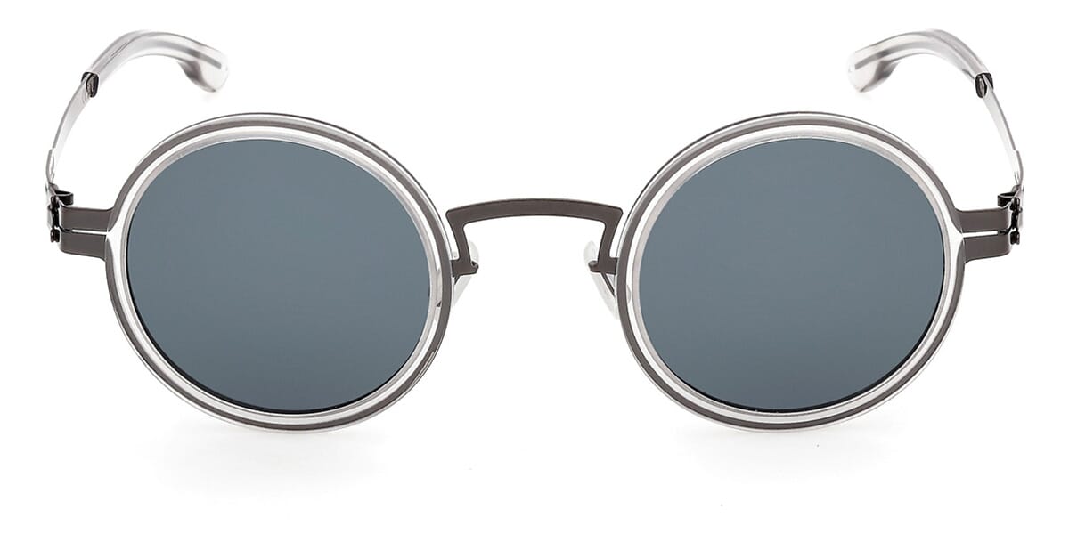 ic! Berlin Sun Bent Gunmetal Sunglasses