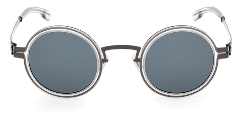 ic! Berlin Sun Bent Gunmetal Sunglasses