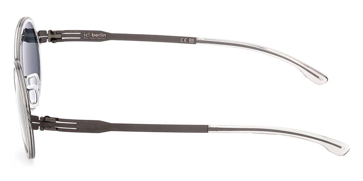 ic! Berlin Sun Bent Gunmetal Sunglasses