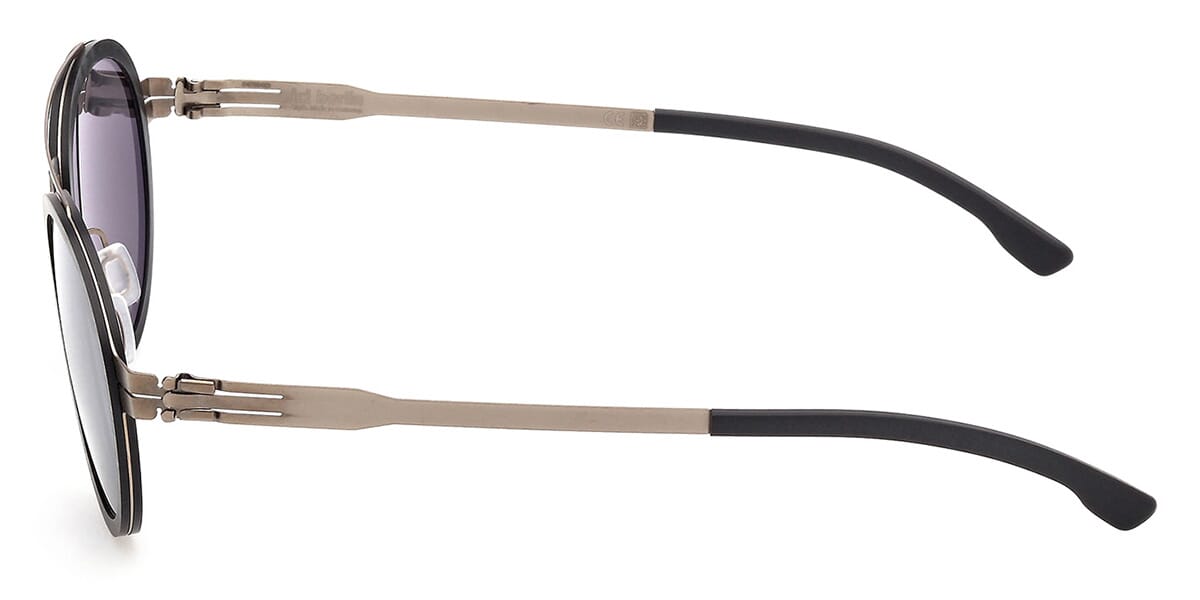 ic! Berlin Sun Dakota Rough Black with Bronze Sunglasses