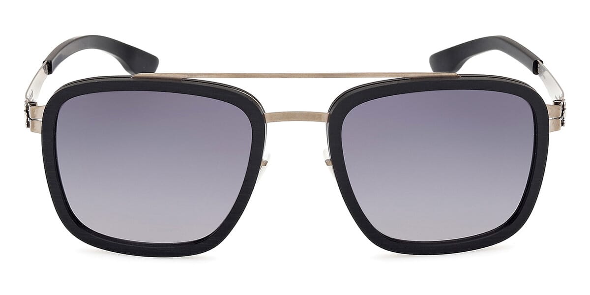 ic! Berlin Sun Jacob Bronze Rough Black Sunglasses