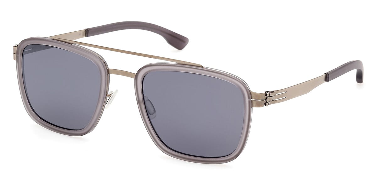 ic! Berlin Sun Jacob Bronze Matte Grey Sunglasses