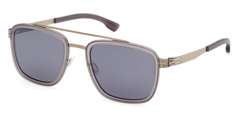 ic! Berlin Sun Jacob Bronze Matte Grey Sunglasses