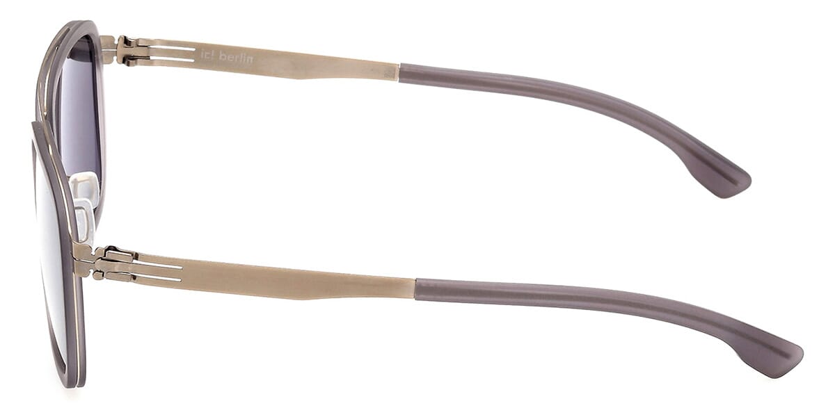 ic! Berlin Sun Jacob Bronze Matte Grey Sunglasses