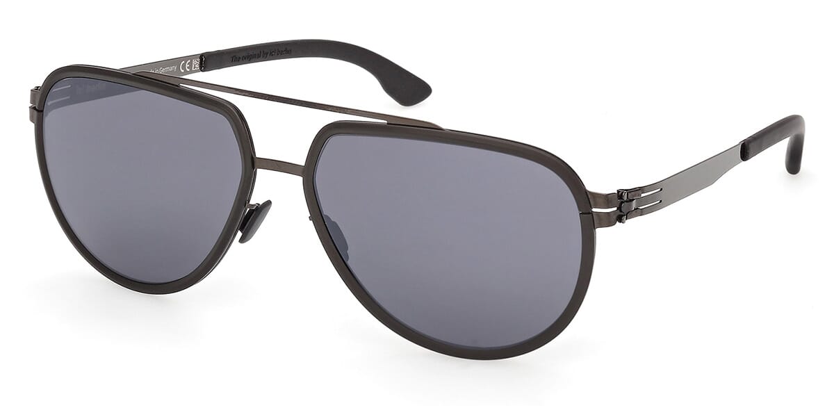 ic! Berlin Sun Rhenium Gunmetal Black Sunglasses