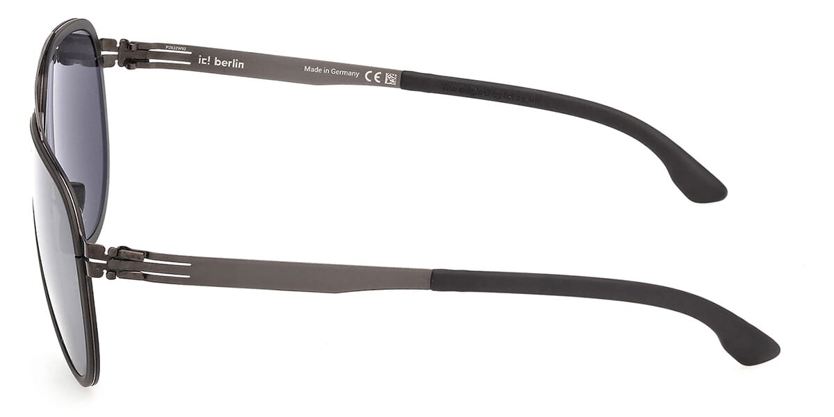 ic! Berlin Sun Rhenium Gunmetal Black Sunglasses