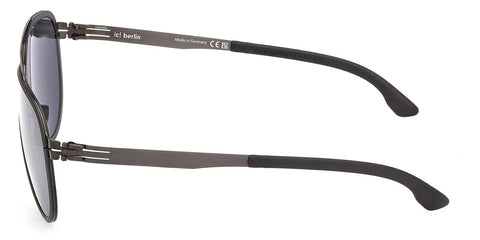 ic! Berlin Sun Rhenium Gunmetal Black Sunglasses