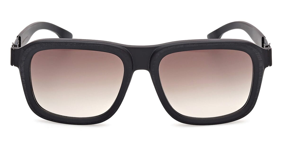 ic! Berlin Sun Rufus Rough Black Sunglasses