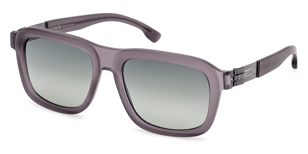 ic! Berlin Sun Rufus Matte Grey Polarised Sunglasses