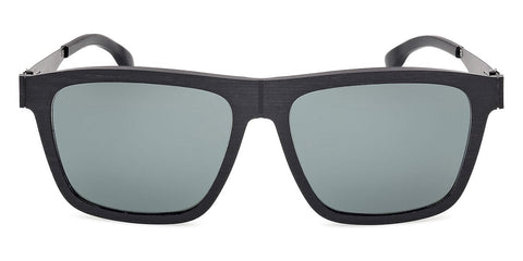 ic! Berlin Sun Zeta Rough Black Polarised Sunglasses