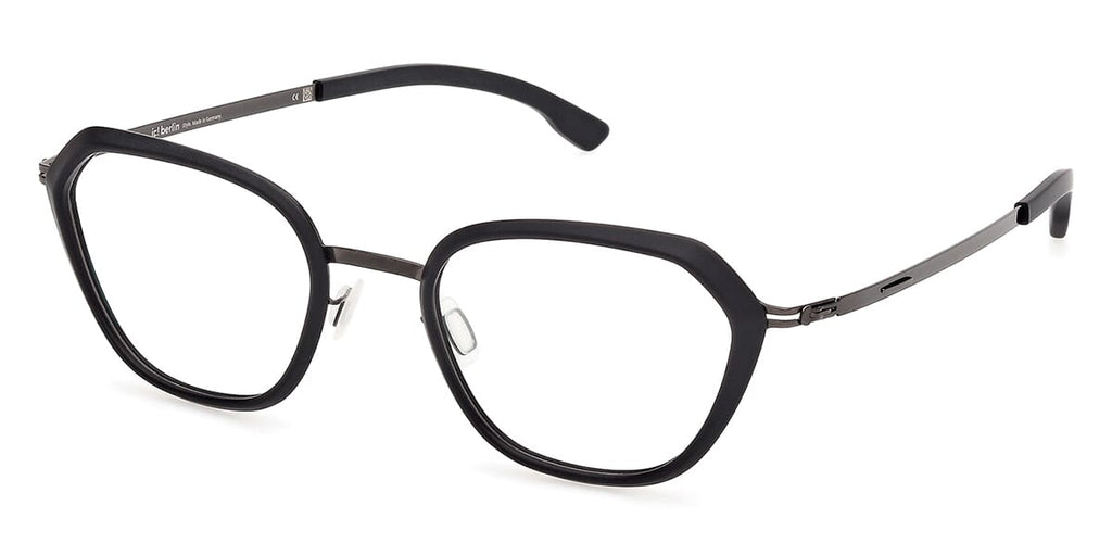 ic! Berlin Vayu Matte Black with Gunmetal Glasses