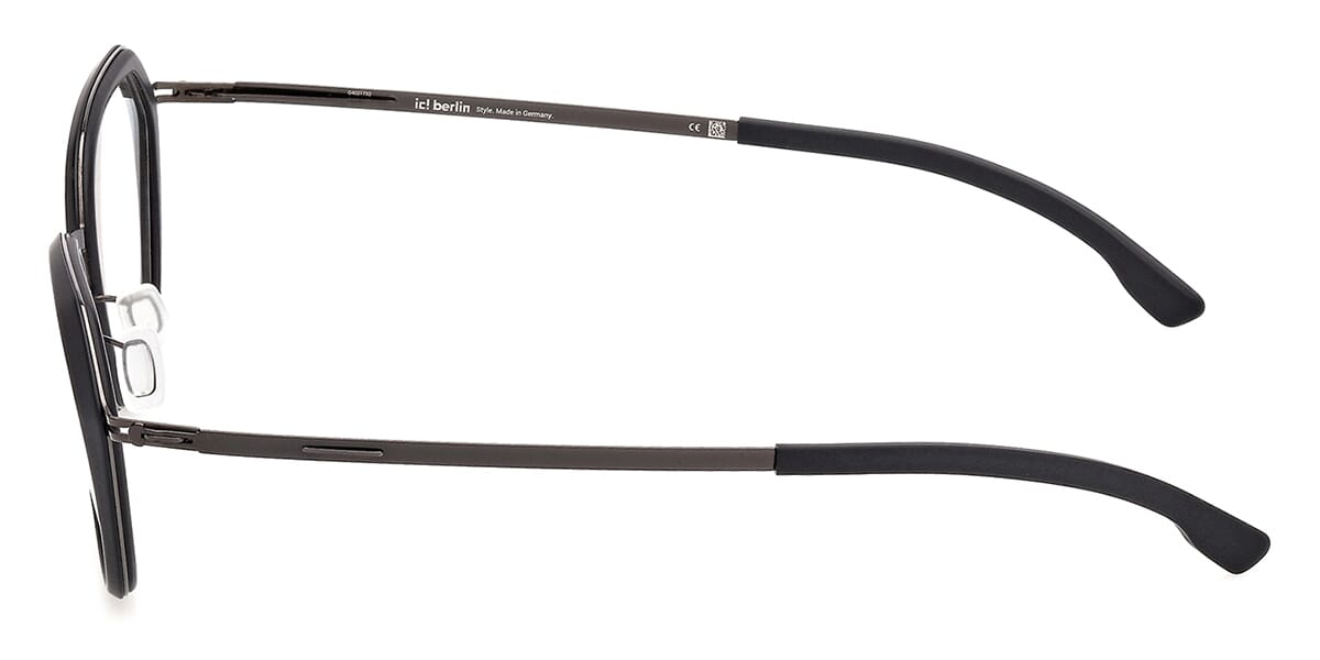 ic! Berlin Vayu Matte Black with Gunmetal Glasses