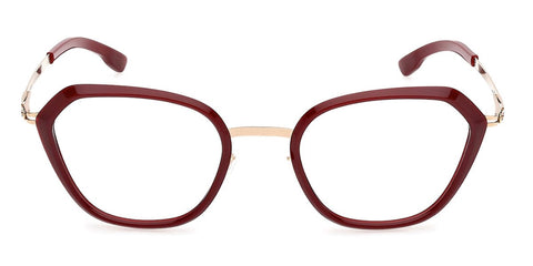 ic! Berlin Vayu Burgundy and Rose Gold Glasses