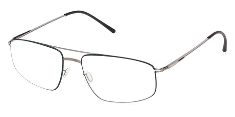 ic! Berlin Vik Beetle Green with Shiny Graphite Circle Glasses