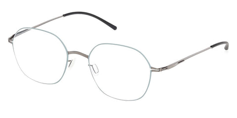 ic! Berlin Vin Shiny Graphite with Venice Green Circle Glasses