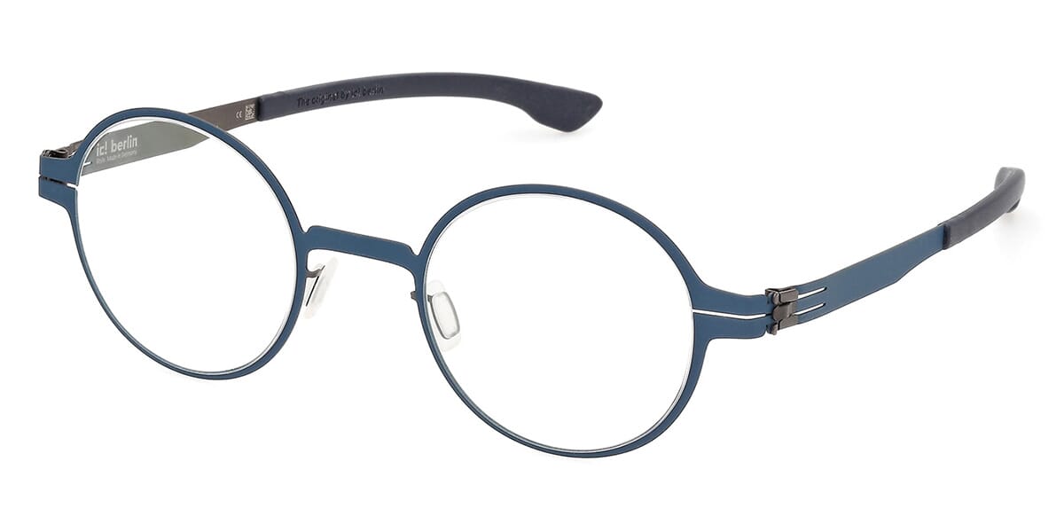 ic! Berlin Wilhelm Harbour Blue Graphite Glasses