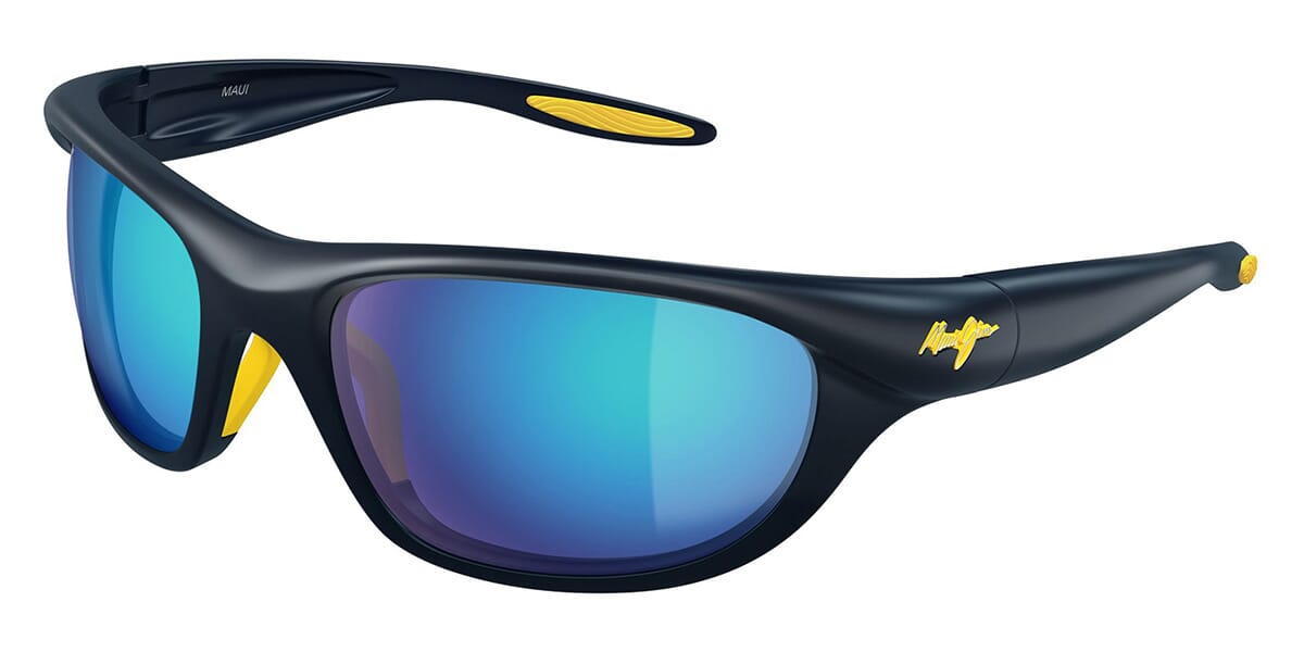 Maui Jim Black Frame Sunglasses with Blue Lenses Maui Jim Onshore 798 Sunglasses: Models: H798-01, GM798-15C  main image 3