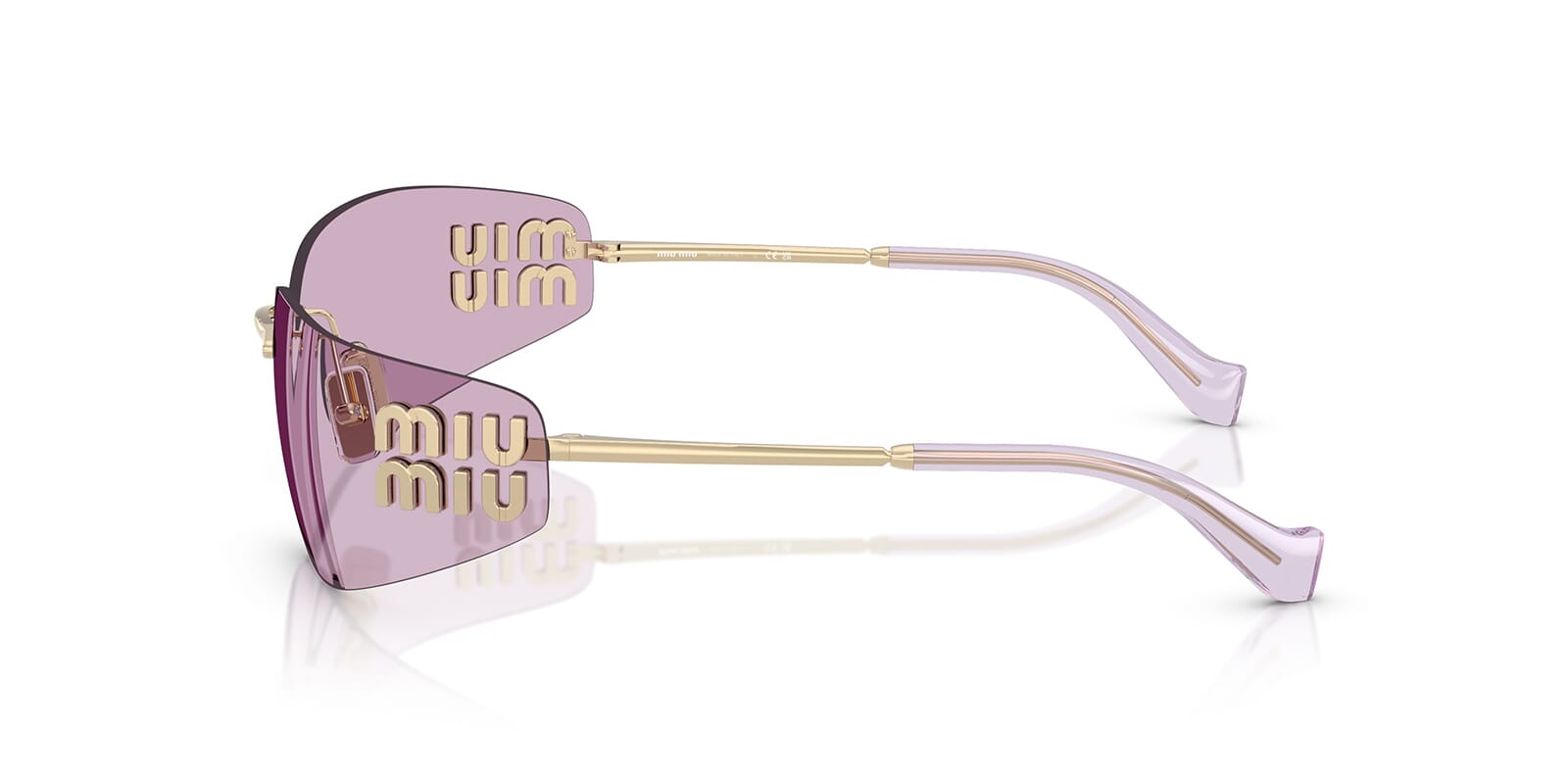 miu☆S Miu Miu MU 10ZS M (54 - 17) with Pink lenses and Brown frame