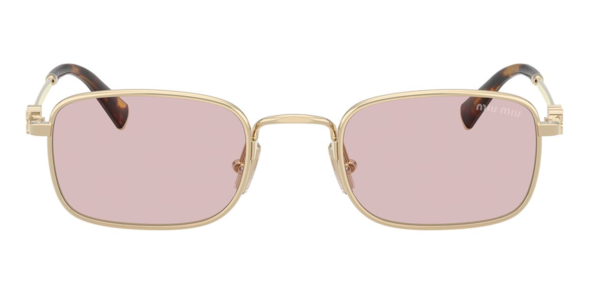 miu miu ピンクエスパドリーユ（希少／レア） MIU MIU SOCIETE MU53VS CRYSTAL Gold Pink Strass Aviator Metal