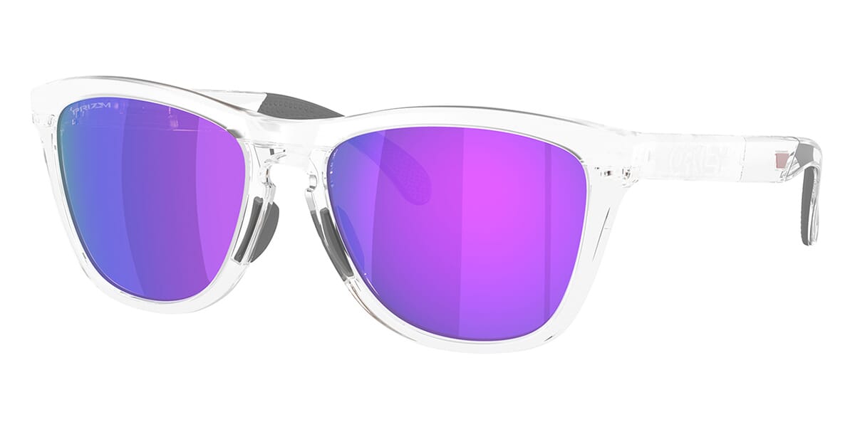 Oakley Frogskins サングラス クリアフレーム 紫レンズ Oakley Frogskins サングラス クリアフレーム 紫レンズ