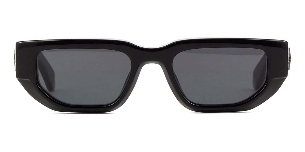 OFF-WHITE Cincinnati Square Sunglasses Black/Dark Grey (OERI110S24PLA0011007-FR)