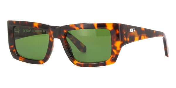 New! Off-White OERI128CATALINA 6055 Tortoise Shell Sunglasses with Green Lenses Off-White Cincinnati OERI110 6055 Sunglasses - US main image 3