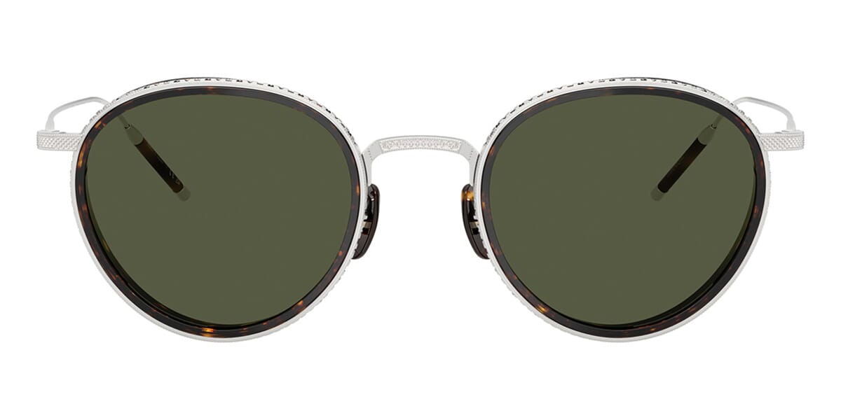 Oliver Peoples Tk-8 Sun OV1318ST 5276/52 18K White Gold Plated Sunglasses