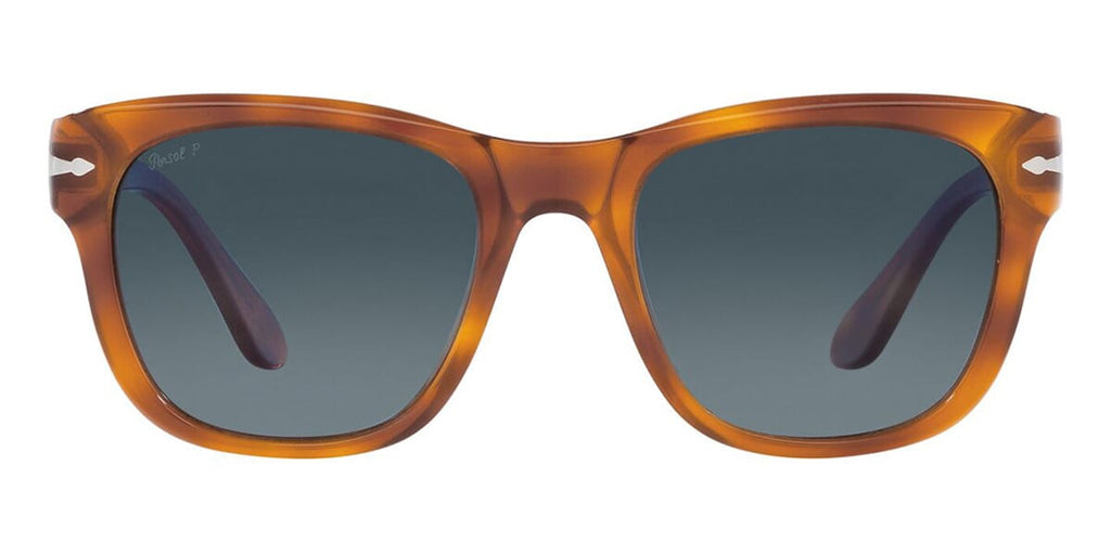 Persol PO3021-S 96/S3 Polarized Sunglasses Havana Brown Italy Persol Sunglasses PO3315S Terra Di Siena 96/3R Blue Lens  main image 4