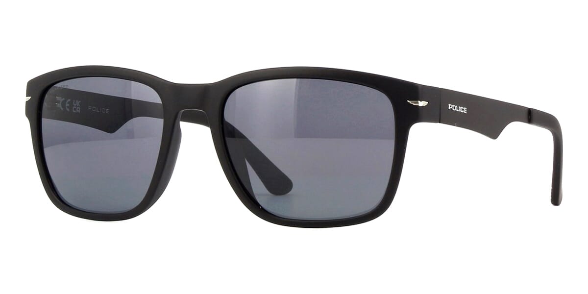 Police SPLF60 U28P Polarised Sunglasses Black