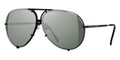 Porsche Design 8478 D Black Frame - Dk Green + Brown Lenses - As Seen On Khloe Kardashian & Kendall Jenner - Black Friday Special