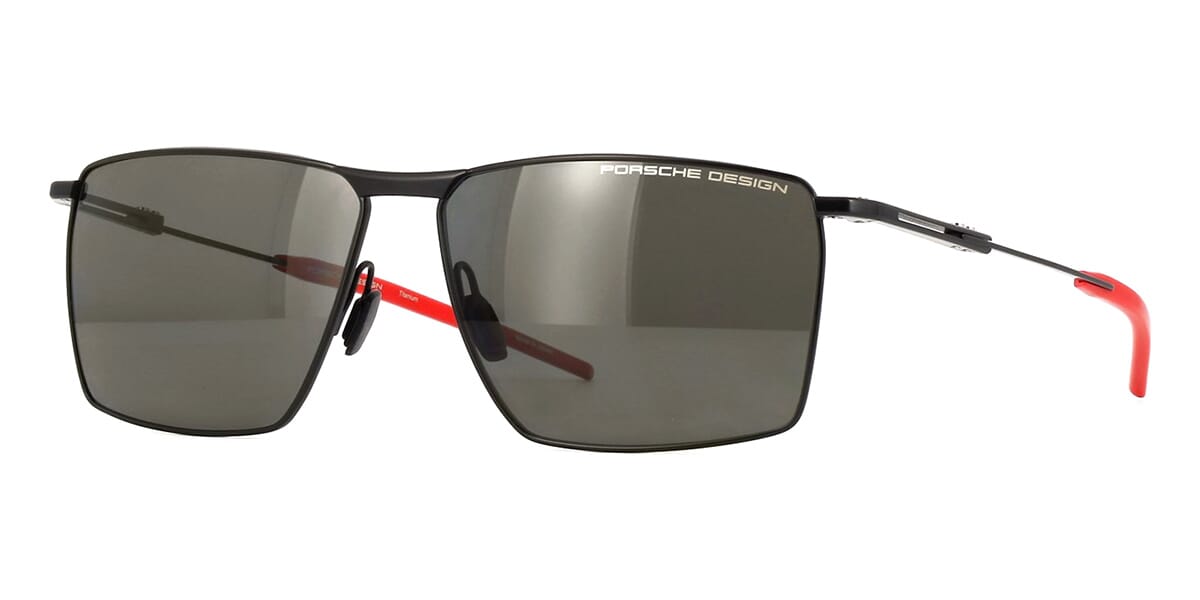 Porsche Design P8987 Mens Sunglasses, BLACK/RED A416