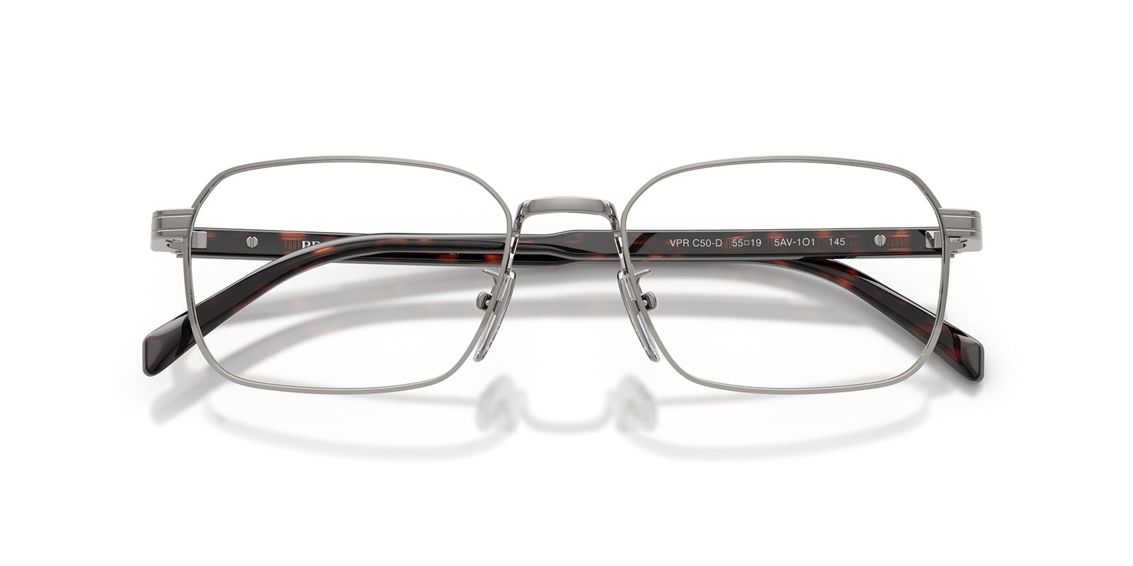 PRADA プラダ メガネ フレーム VPR64T-V 5AV-101 グレー PRADA（プラダ） メガネフレーム ブランド シルバー 眼鏡 0PR-64YV