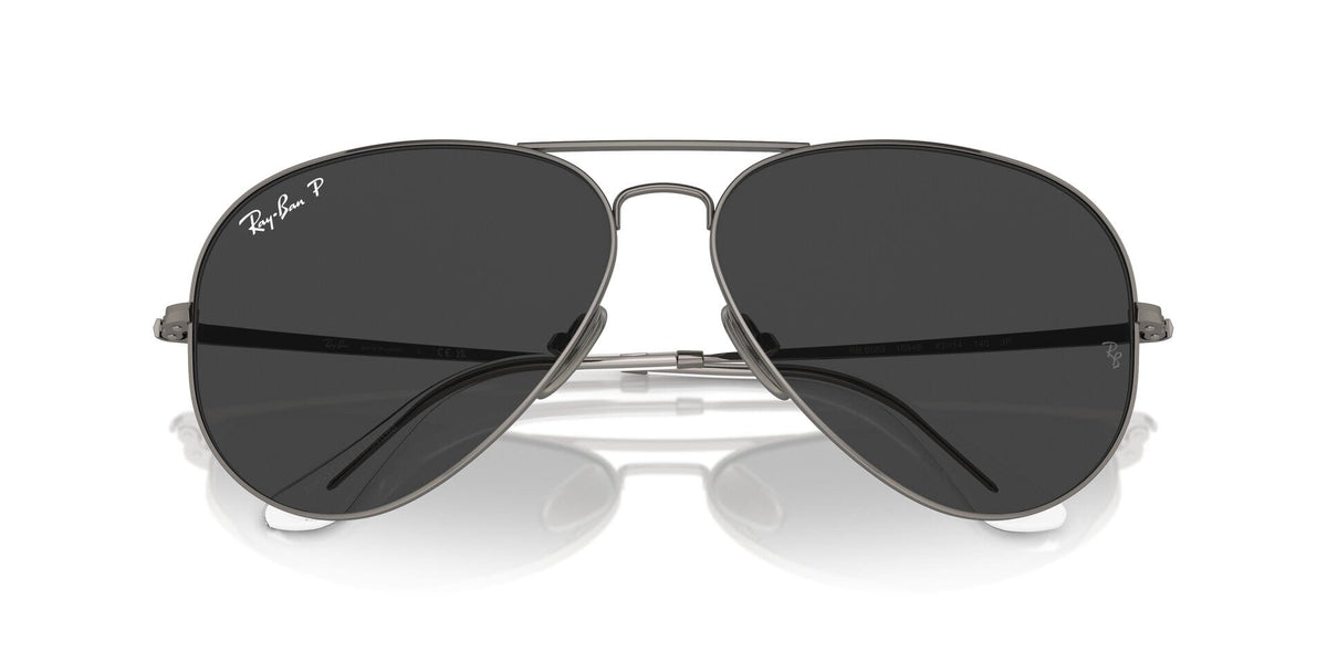 Ray-Ban Aviator Titanium RB 8089 165/48 Polarised Sunglasses