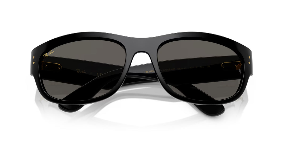 ASAP Rocky Blacked Out Collection Ray-Ban Mega Balorama RB 2289 6826/J5 - As Seen On Lily Chee