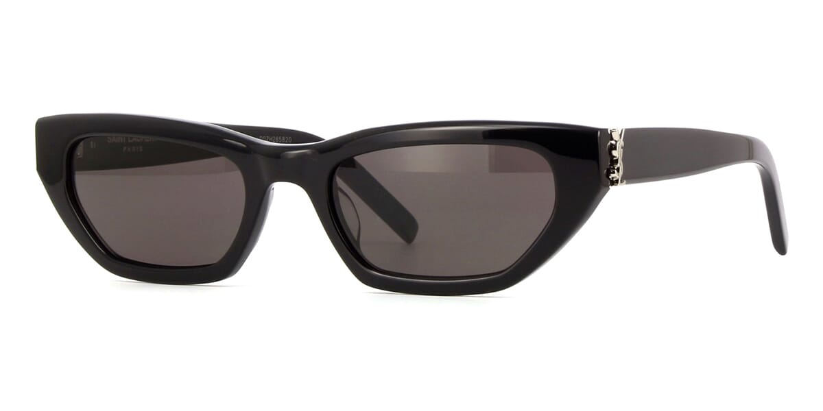 Yves Saint Laurent SL M94 Women's Cat's Eye Sunglasses, Black/Grey at John  Lewis & Partners