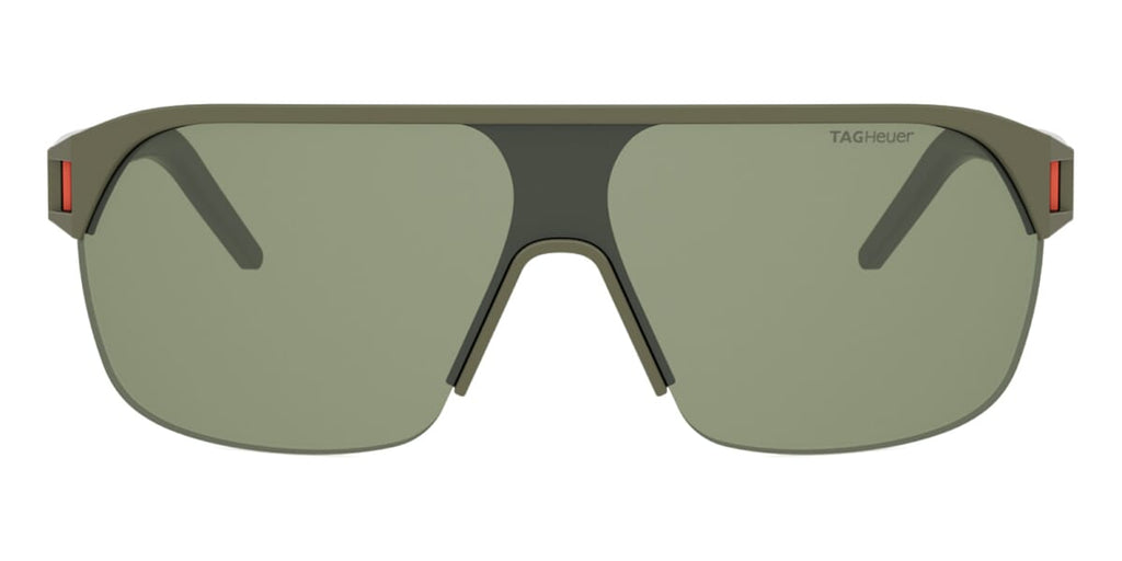 Tag Heuer Women\'s Brown Frame Sunglasses with Green Lenses. Never Worn TAG Heuer Shield TH40013I 20S Sunglasses - US main image 3