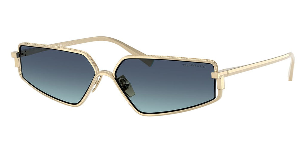 Tiffany & Co TF3113KB 6223/9S Gold Plated Sunglasses