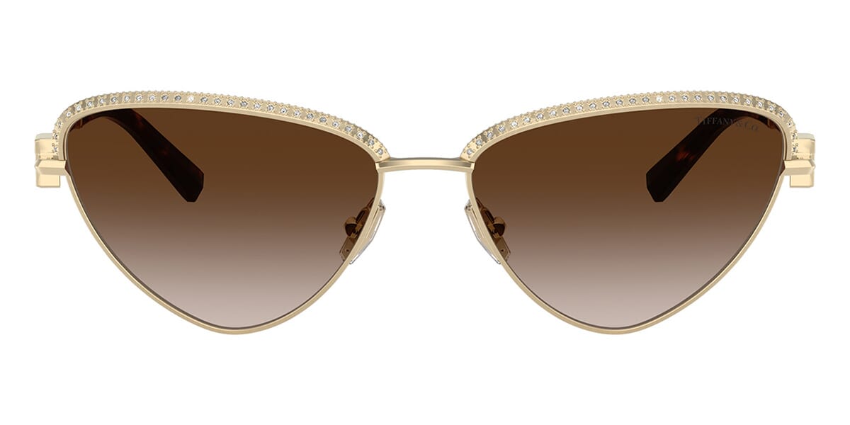 Tiffany & Co TF3107KB 6212/3B Gold Plated Sunglasses