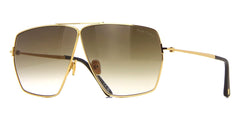 New, TOM FORD Stella Sunglasses TF1185 28E Authentic NEW TOM FORD STELLA TF1185 28E GOLD UNISEX SUNGLASSES FT1185  main image 2