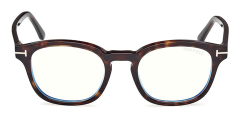 Tom Ford TF5532-B 01D Blue Control with Magnetic Clip On Glasses