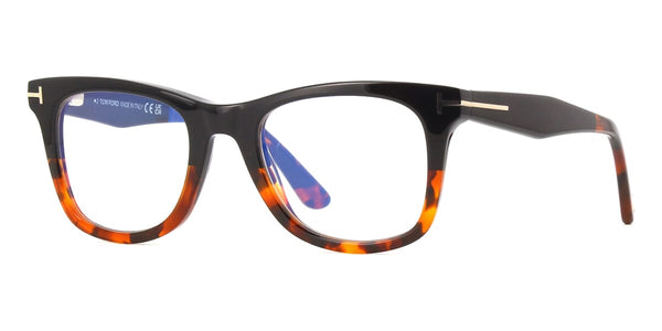 小物 TOM Tom Ford TF5970-B 005 Blue Control with Magnetic Clip On Glasses - US