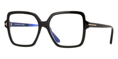 Tom Ford FT6063 Eyeglasses Havana Acetate Oversized Tom Ford FT6063-B Square Eyeglasses | EyeOns.com main image 3