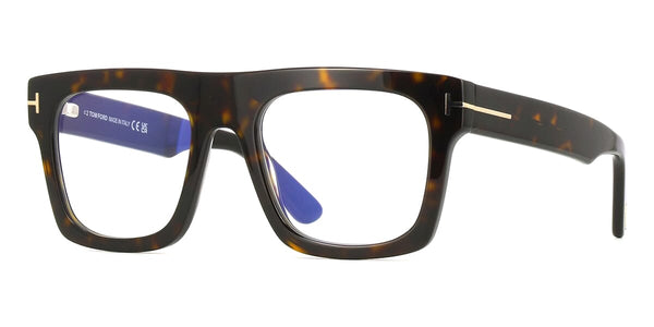 Tom Ford TF6068-B 052 Blue Control with Magnetic Clip On Glasses - US