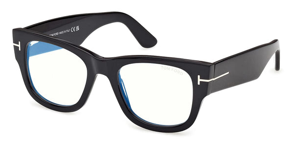 Tom Ford TF6099-B 001 Blue Control with Magnetic Clip On Glasses - US