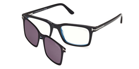 Tom Ford TF6175-B 001 with Magnetic Clip On Glasses