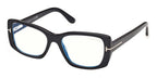 Tom Ford TF6176-B 001 with Magnetic Clip On Glasses