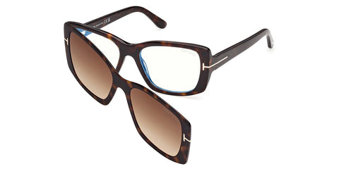 Tom Ford TF6176-B 052 with Magnetic Clip On Glasses