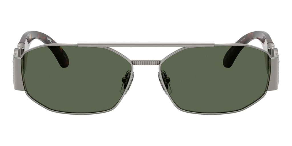 NEW VERSACE VE2287 100171 BLACK/GREEN SUNGLASSES VE2287 1001/71, MOD 2287 1001/7 NEW VERSACE VE2287 100171 BLACK/GREEN SUNGLASSES VE2287 1001  main image 2