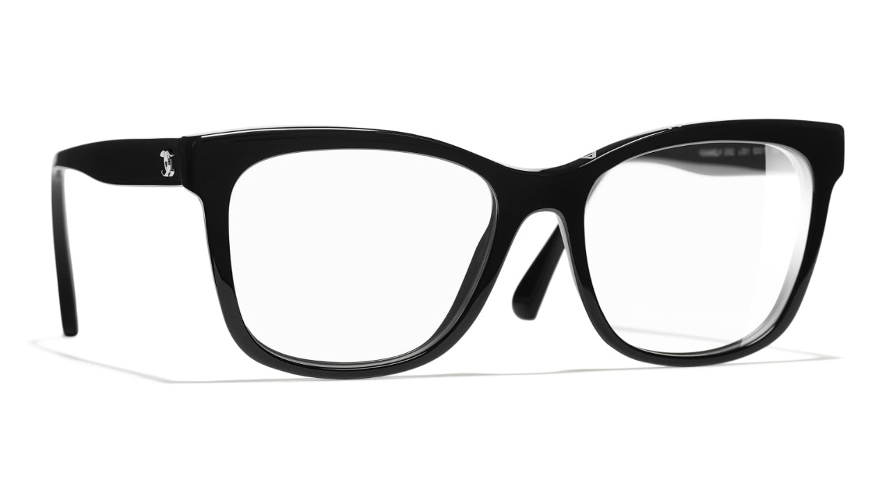 Chanel Womens Designer Reading Glasses 3250-501 in Black