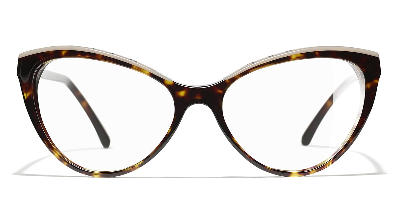 Chanel Womens Designer Eyeglasses 3264Q in Tortoise (1498)